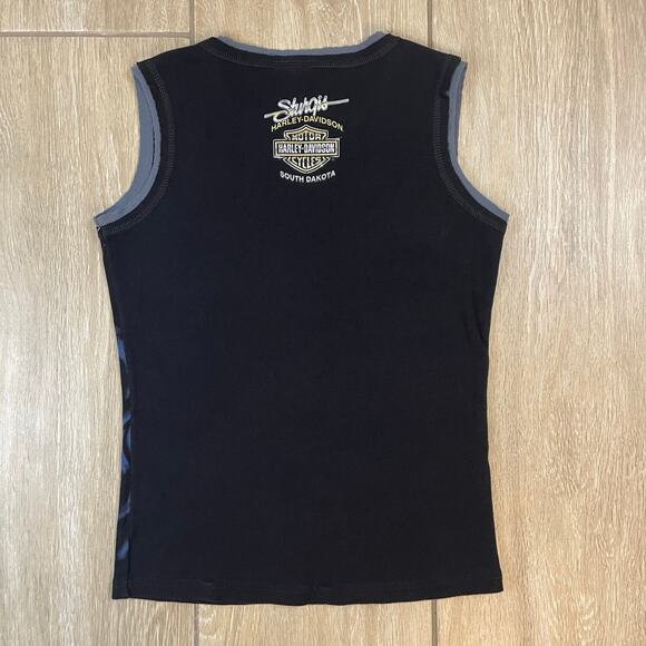 Harley-Davidson 2010 Sturgis 70th Anniversary Eagle Tank Top Small USA Made - Picture 2 of 7